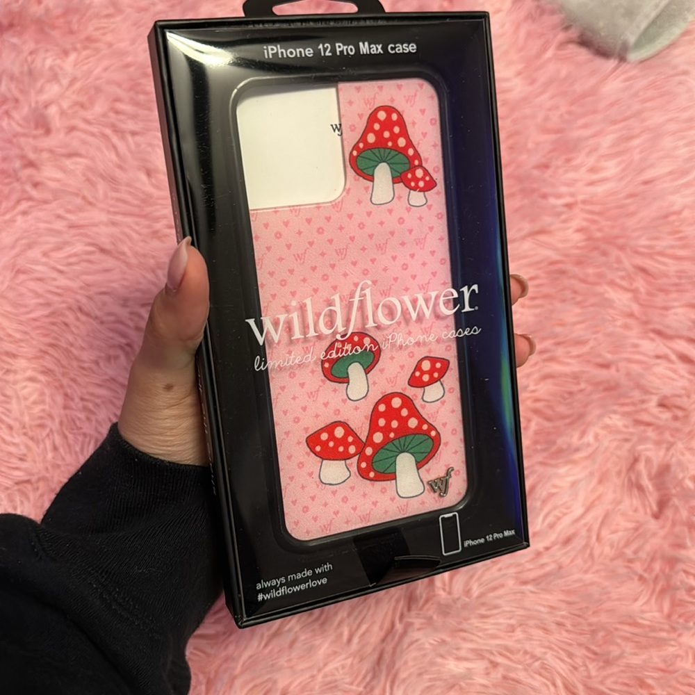 WILDFLOWER IPHONE 12 PRO MAX CASE MUSHROOM PINK